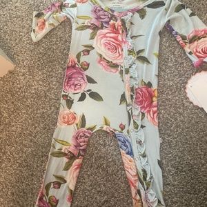 Floral Snap-up onesie